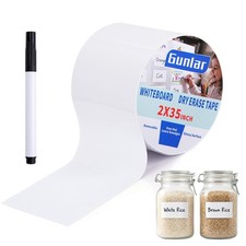 Dry Erase Whiteboard Tape-2x350inch Peel and Stick White Board Sticker