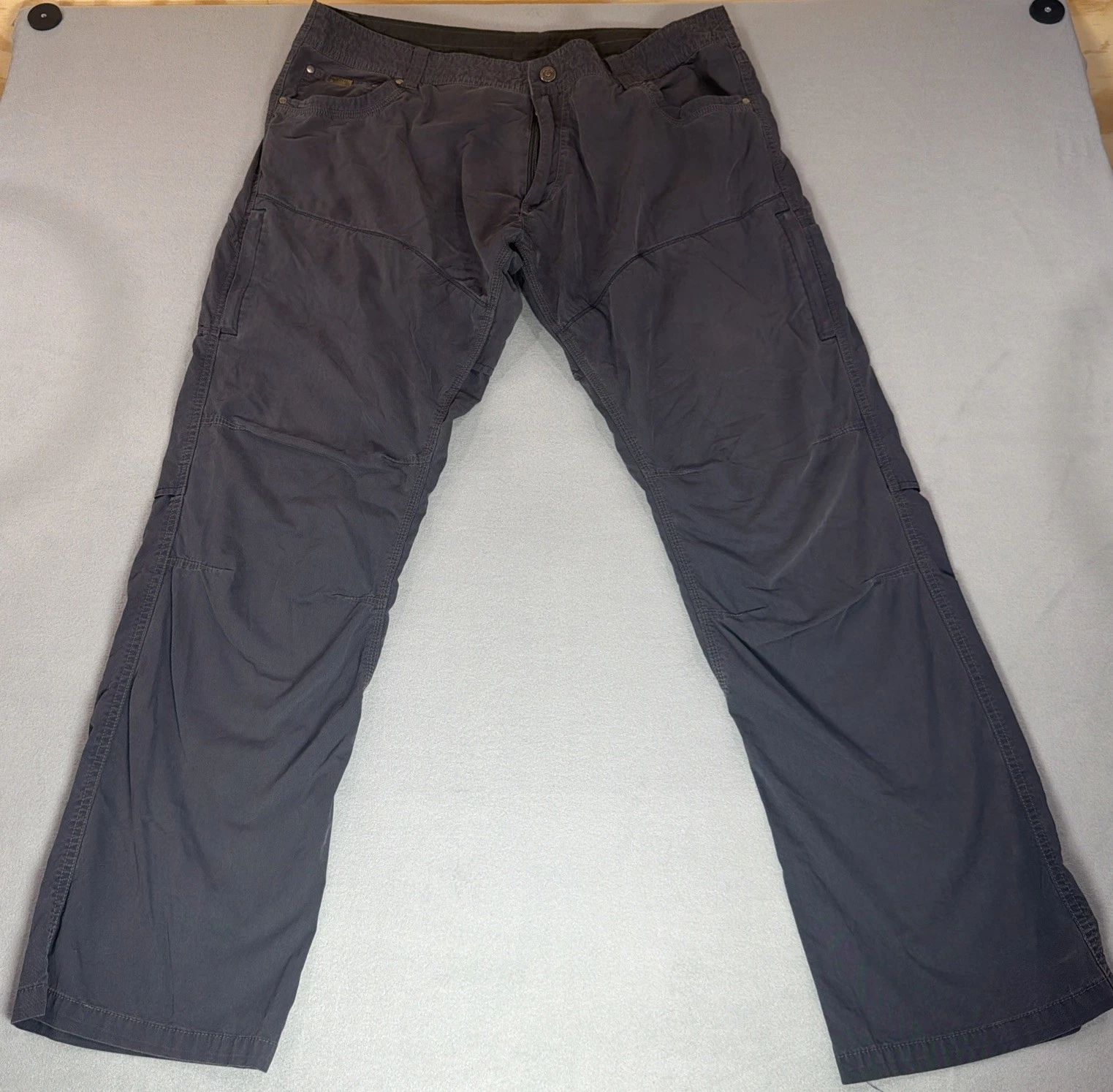 Kuhl Konfidant Air Pants Trousers Dark Gray Vented Outdoors 5098 40x32