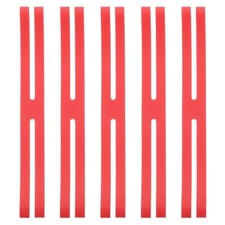 9 Inch H Band Silicone Rubber Bands, 5 Pcs Silicone Bands, Red