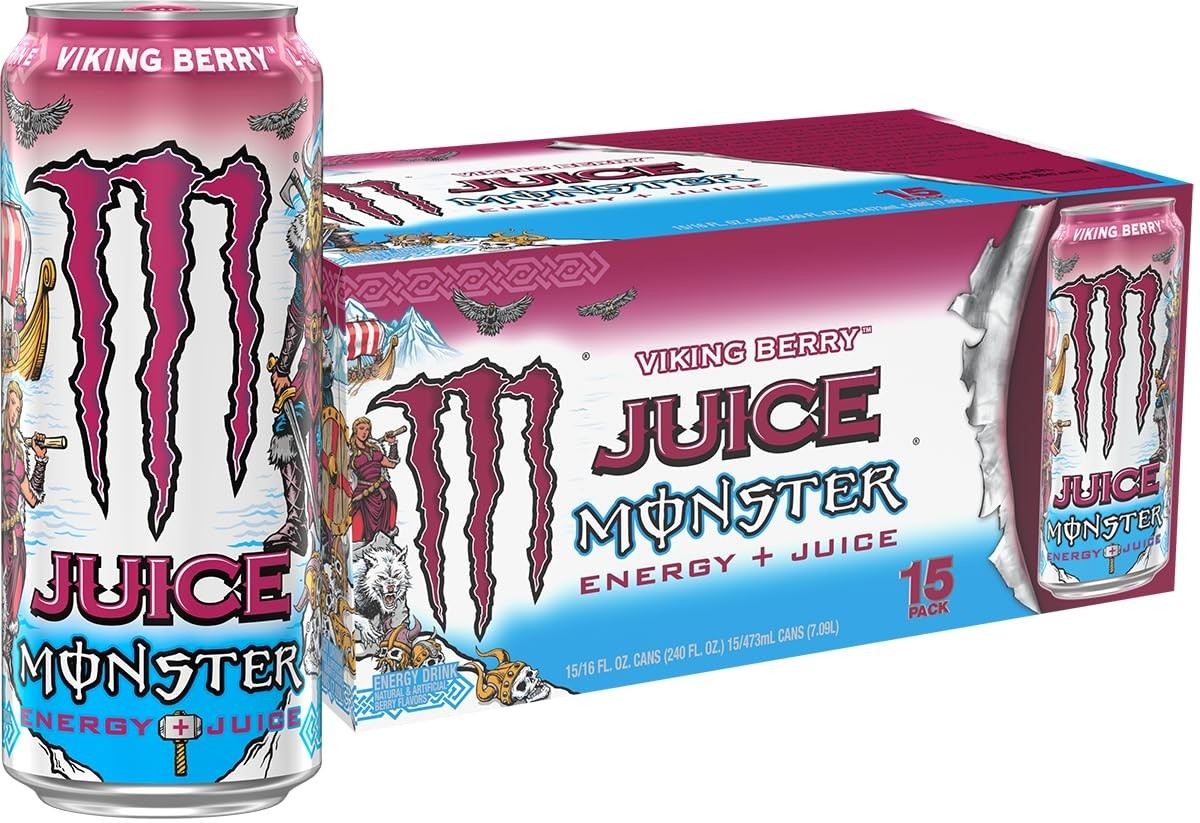 MONSTER JUICE VIKING BERRY 16FL OZ CAN 24CT CASE | eBay