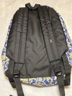 VANS Floral Backpack Blue/Yellow White Pattern  Zip Closure Inner/Outer Pockets — photo 3
