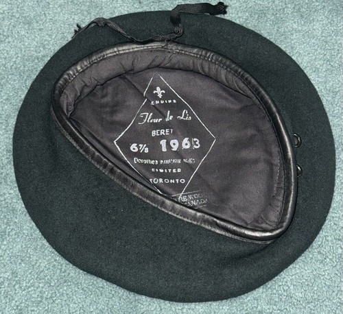 Original Vietnam 1963 Dated Special Forces SF  Canadian Green Beret Hat