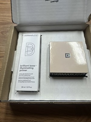 Dermablend Brilliant Base Illuminating Primer Face Makeup And Banana Powder Set