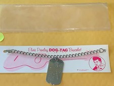 Elvis Presley 1956 Original Dog Tag Charm Bracelet with Display Card Ephemera B