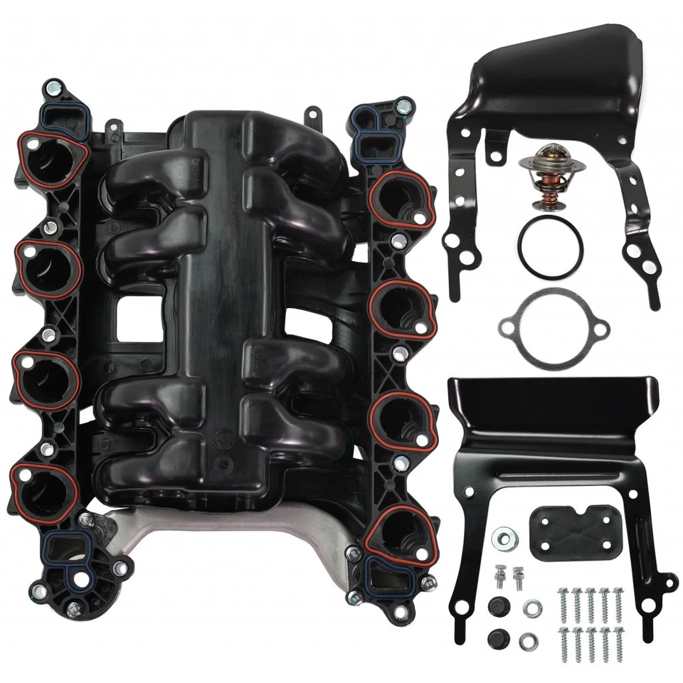For Lincoln Town Car Intake Manifold 1996 97 98 99 2000 Kit Includes Thermostat - Image 2 of 4