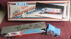 RICHARD PETTY, AUTOGRAPHED, 1/64 VINTAGE PAST & PRESENT SERIES TRANSPORTER TRUCK