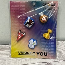 Crocs Brand Jibbitz Charms Uniquely You 5 Pc Baseball Set New