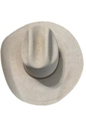 Atwood 7X Straw Cowboy Hat Size 6 7/8 Long Oval Western Rodeo Ranch