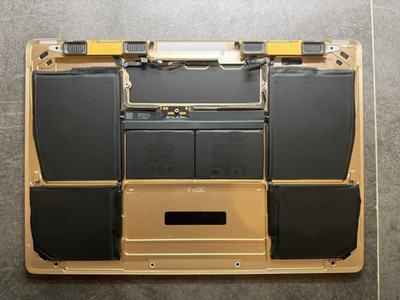 Apple MacBook 12'' 2015 2016 2017 A1534 Untergehäuse Backplate Gold + Akku Pulled