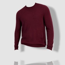 Alfani Men's Red Long-Sleeve Crewneck Merino Wool Sweater Size 3XL