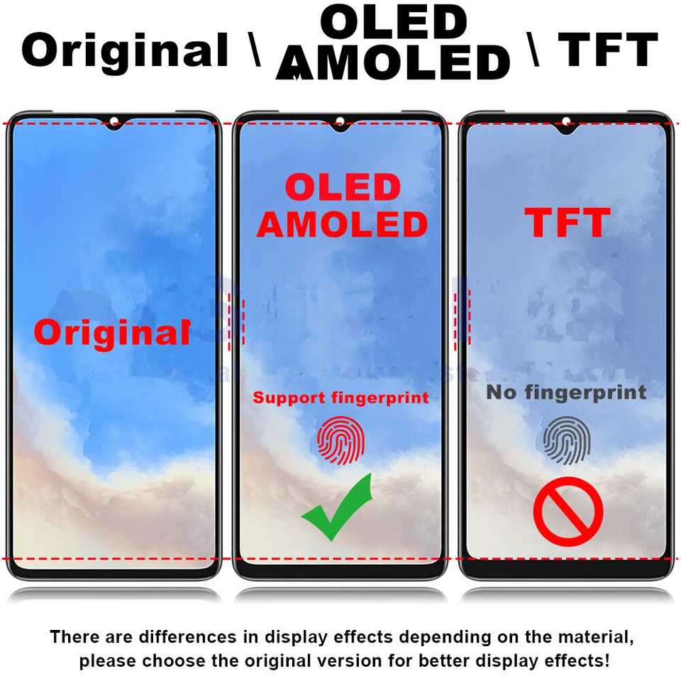 Conjunto digitalizador pantalla táctil pantalla táctil OLED TFT pantalla táctil OLED 1+6T 1+6T para OnePlus 6 6T Foto 4 de 4