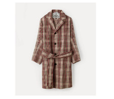 Vivienne Westwood Ophelia Coat Beige Tartan Rrp £1330