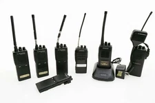 Lot of Motorola Radius & Kenwood UHF/VHF 2-Way Handie Talkie Radios GP350 TK-360