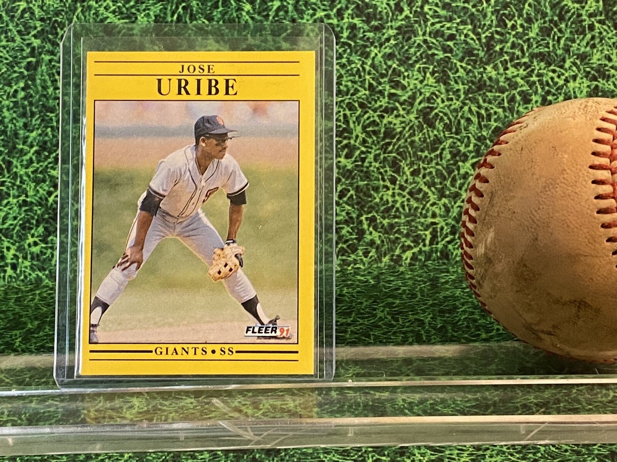 1991 Fleer Jose Uribe Birthday Error Card
