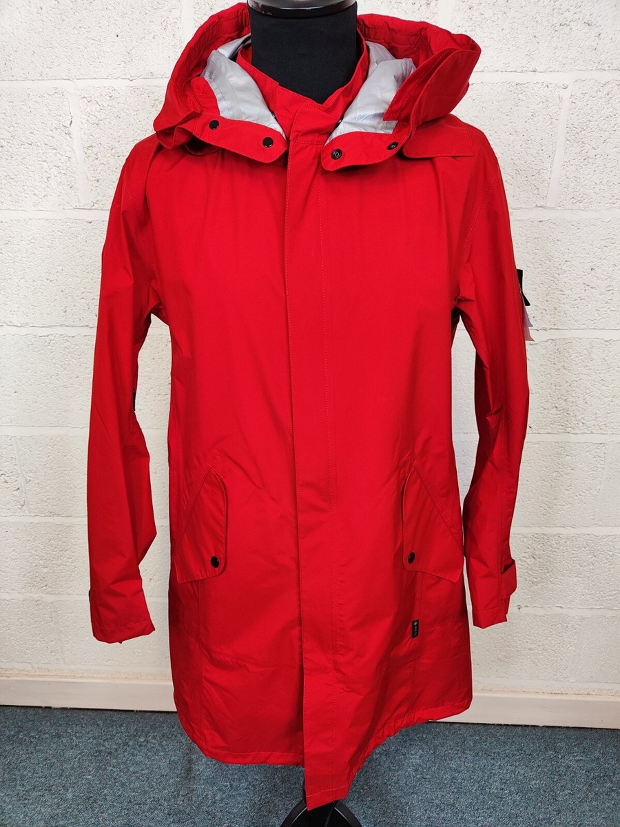 Stone Island Shadow Project Gore-Tex Paclite Jacket In Red (Size