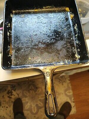 Griswold Cast Iron Square-Fry Skillet #2108 | eBay Griswold Cast Iron Square-Fry Skillet #2108 | eBay