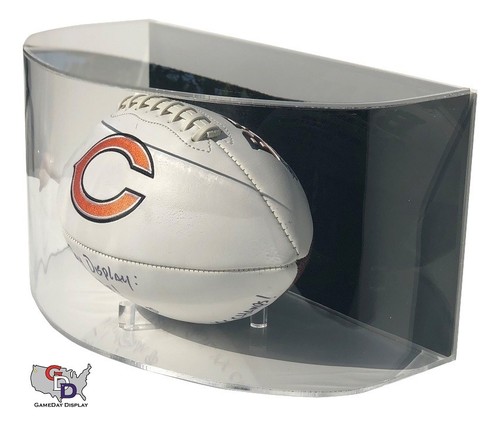 Curved Acrylic Wall Mount Full Size Football Display Case GameDay Display - Picture 6 of 6