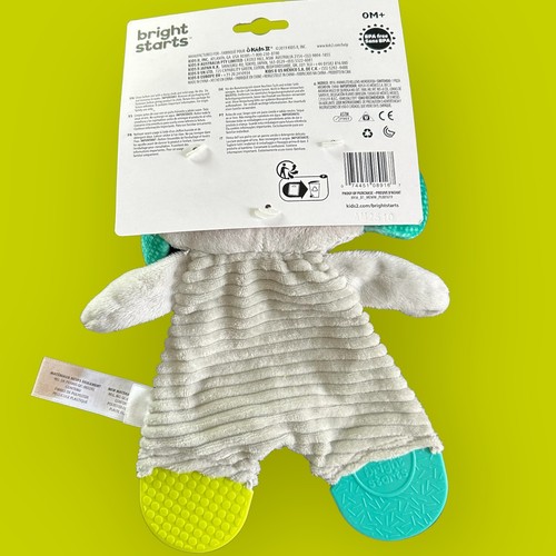 Bright Starts Plush Teether SNUGGLE & TEETHE Elephant Security Lovey Baby Toy - Picture 3 of 3