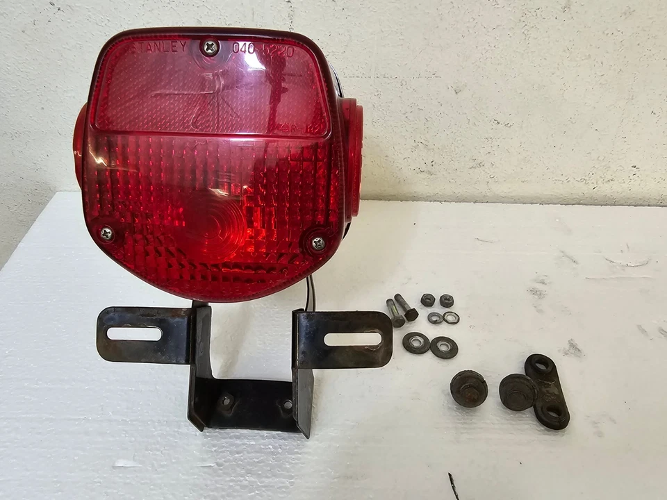 1976 Kawasaki KZ400D Rear Back Tail Brake Light License Plate Mount Assembly - Image 2 of 4