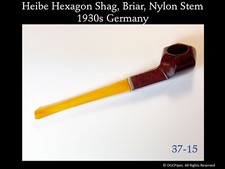 HEIBE HEXAGON SHAG, BRIAR, STELO NYLON GERMANIA anni '30