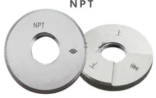 1Pcs  NPT 1/16-27 Pipe thread ring gauge American tapered Pipe thread gage