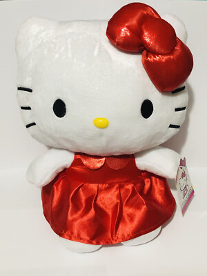 Hello Kitty 12  Plush In Red Dress
