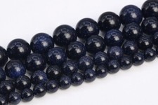 Night Sky Blue Goldstone Bead Round Loose Beads 3/3-4/5-6/7-8/9-10/11-12/15-16MM