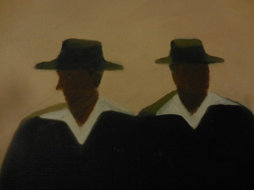 Oil on Canvas Painting of HE ACEVES' BOYS Signed Vellini - Imagen 10 de 12