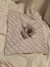 Carters Koala Bear Lovey Gray Stripes Security Baby Blanket Just One You Euc