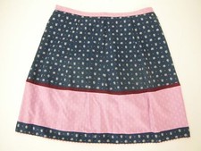 Wonderful great short waist skirt upcycled skirt cotton Vintage size 46