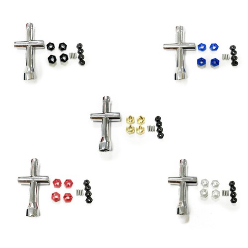 Alloy 7mm Wheel Hex Adapter Nuts Wrench Fit 1:24 Axial SCX24 AXI90081 00001 0002 - 第 1/11 張圖片