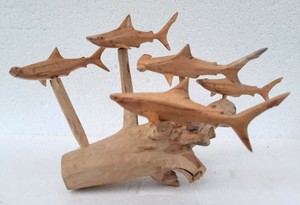wooden shark