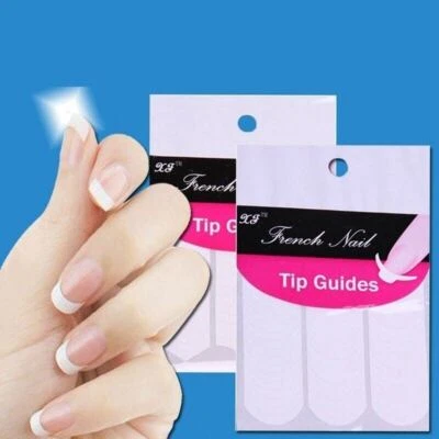 French Manicure Nail Tip Guides Stickers Stencils Tape Nail Art Oval Lines Tape
