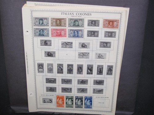 Italy And Colonies Collection On Minkus Album Pages 1862 To 1958
