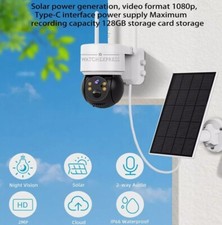 Telecamera Esterna Wi fi Solare 1080p IP66 Audio Bidirezionale Visione Notturna