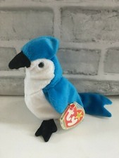 NWT TY BEANIE BABY ROCKET THE BLUE JAY 1997 DOB MARCH 12, 1997 ULTRA RARE ERRORS