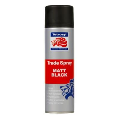 Tetrosyl Mattschwarz Handel Aerosol verstellbare Düse Sprühfarbe 500 ml 0,5 Liter