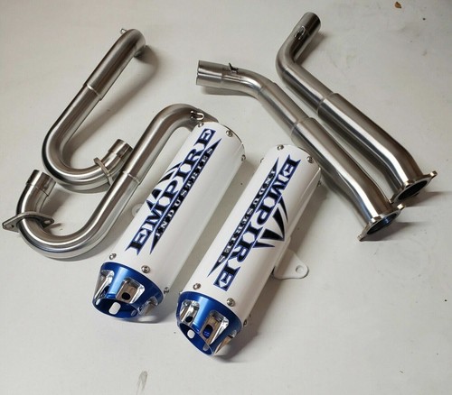 YAMAHA RAPTOR 700 EMPIRE DUAL Aftermarket Exhaust System Black Cyclone Pipe FAST