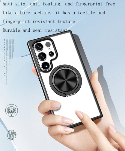 Magnetic Case For Samsung S24 Ultra S23 Plus S22 S21 Shockproof Ring Stand Cover - Picture 9 of 17