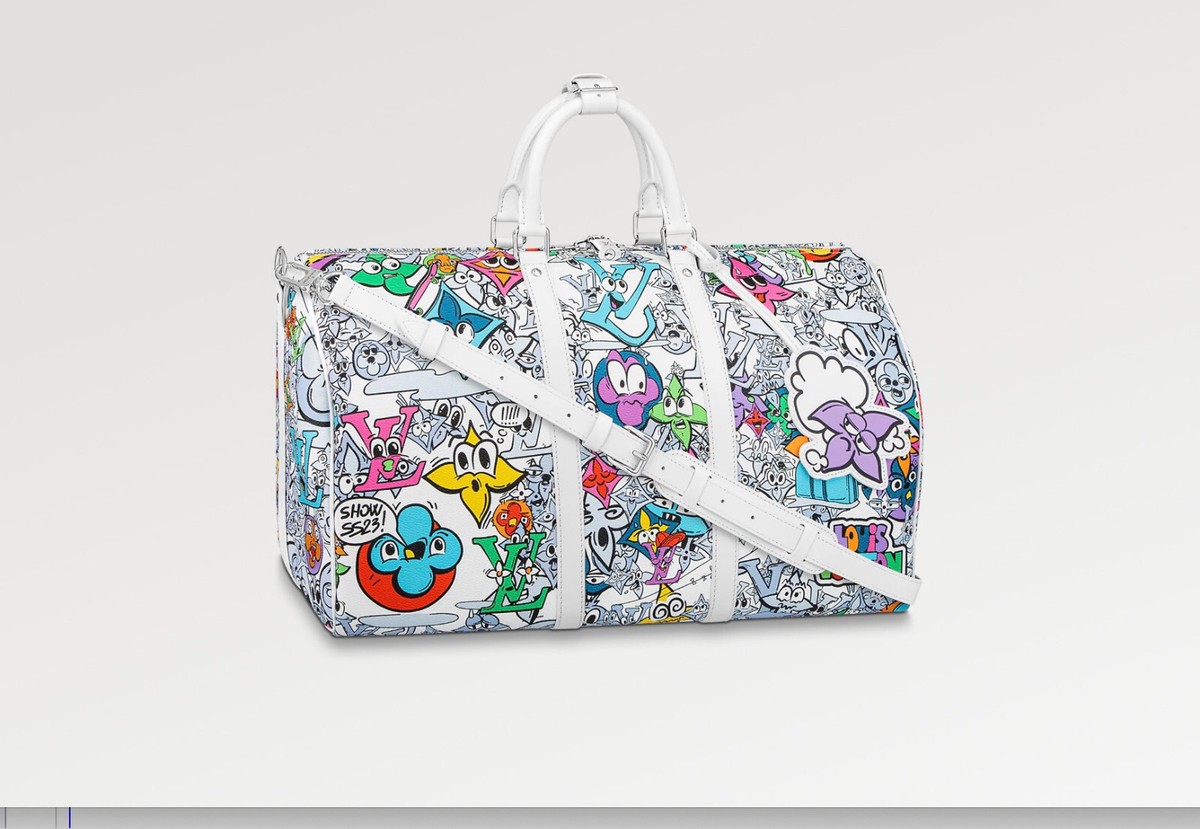 LOUIS VUITTON Keepall Bandouliére 50 Comics #M21863 new | eBay
