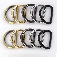 Metal D Ring Buckle Bag Strap Buckles DIY Luggage Hook Bag Hardware Accessories