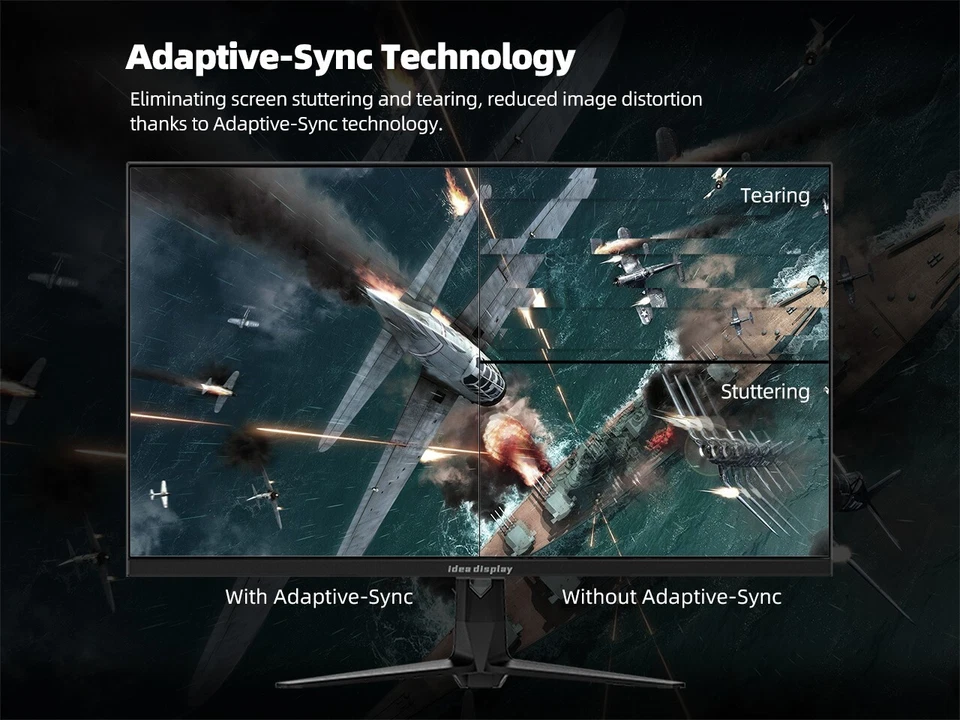 idea display 27" 4K 3840x2160 144Hz 5ms IPS Monitor, 2 x HDMI 2.1, 1 x DP 1.4 Foto 3 de 4