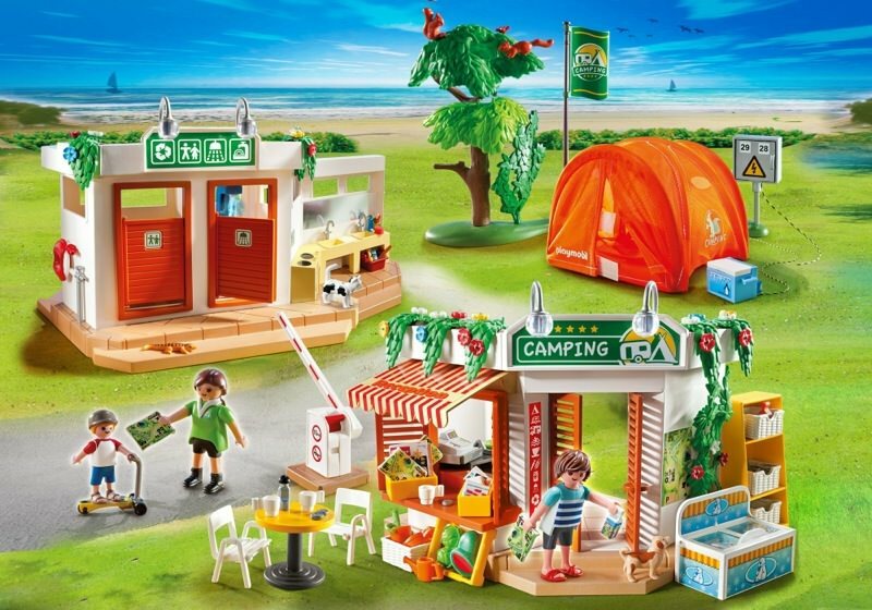 PLAYMOBIL Summer Fun Campground 5432 Huge Set Camping Toys