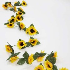 Guirlande Tournesol Artificielle 240 cm Décoration Extérieur Printemps Été