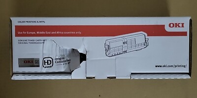 Original OKI Toner Schwarz 46490404 46490404