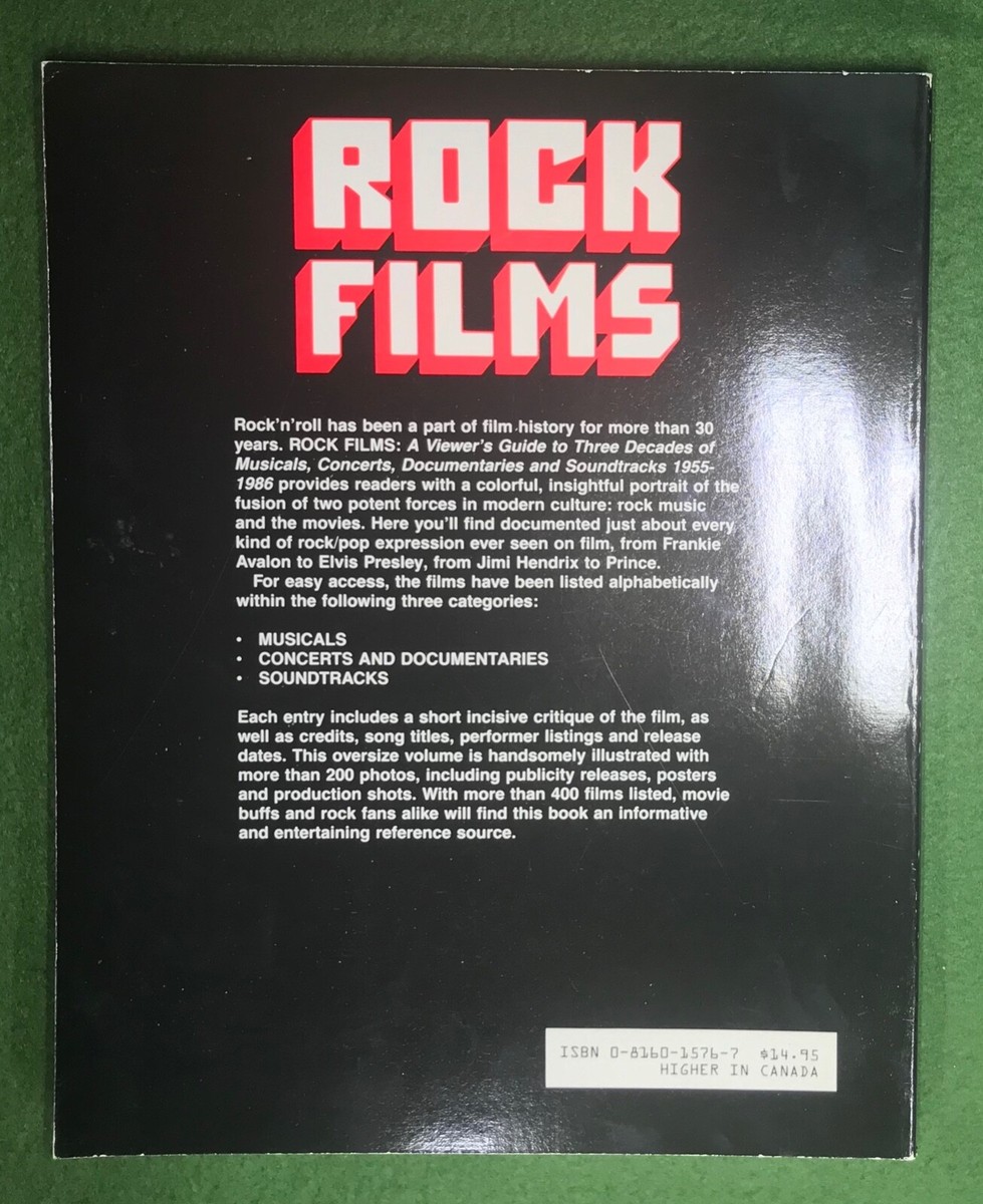 貴重本 ROCK FILMS - Linda J. Sandahl Rock Films Linda Sandahl Hardcover 1987 Rock n Roll Movies