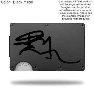 Custom IZZY STRADLIN AUTOGRAPH Laser Engraved Wallet - Pick A Wallet Color