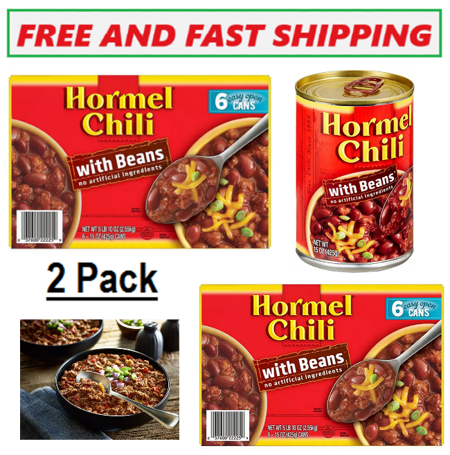 ホーメルチリビーンズ 12缶 Hormel Chili with Beans( 15 oz. 6 pk. pk of 2 box = TOTAL 12