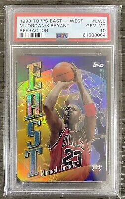 Michael Jordan Topps 1998-99 East/West Refractor w/Kobe Michael Jordan Topps 1998-99 East/West Refractor w/Kobe