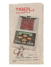 Tiger Half Court Game Electronic Computer Basketball Manual Booklet Model 7-470